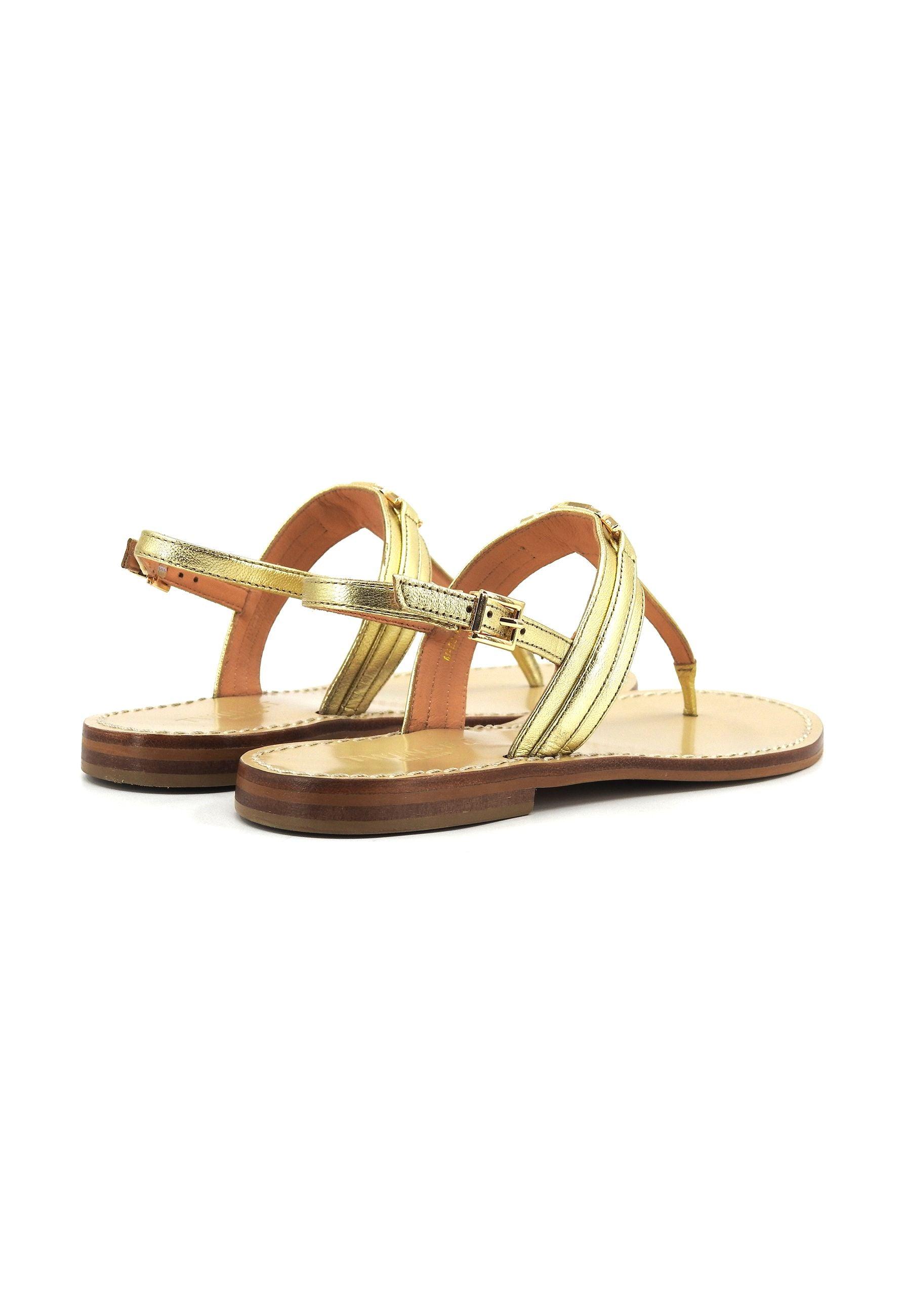 TWINSET Sandalo Infradito Donna Oro 241TCT124 - Sandrini Calzature e Abbigliamento