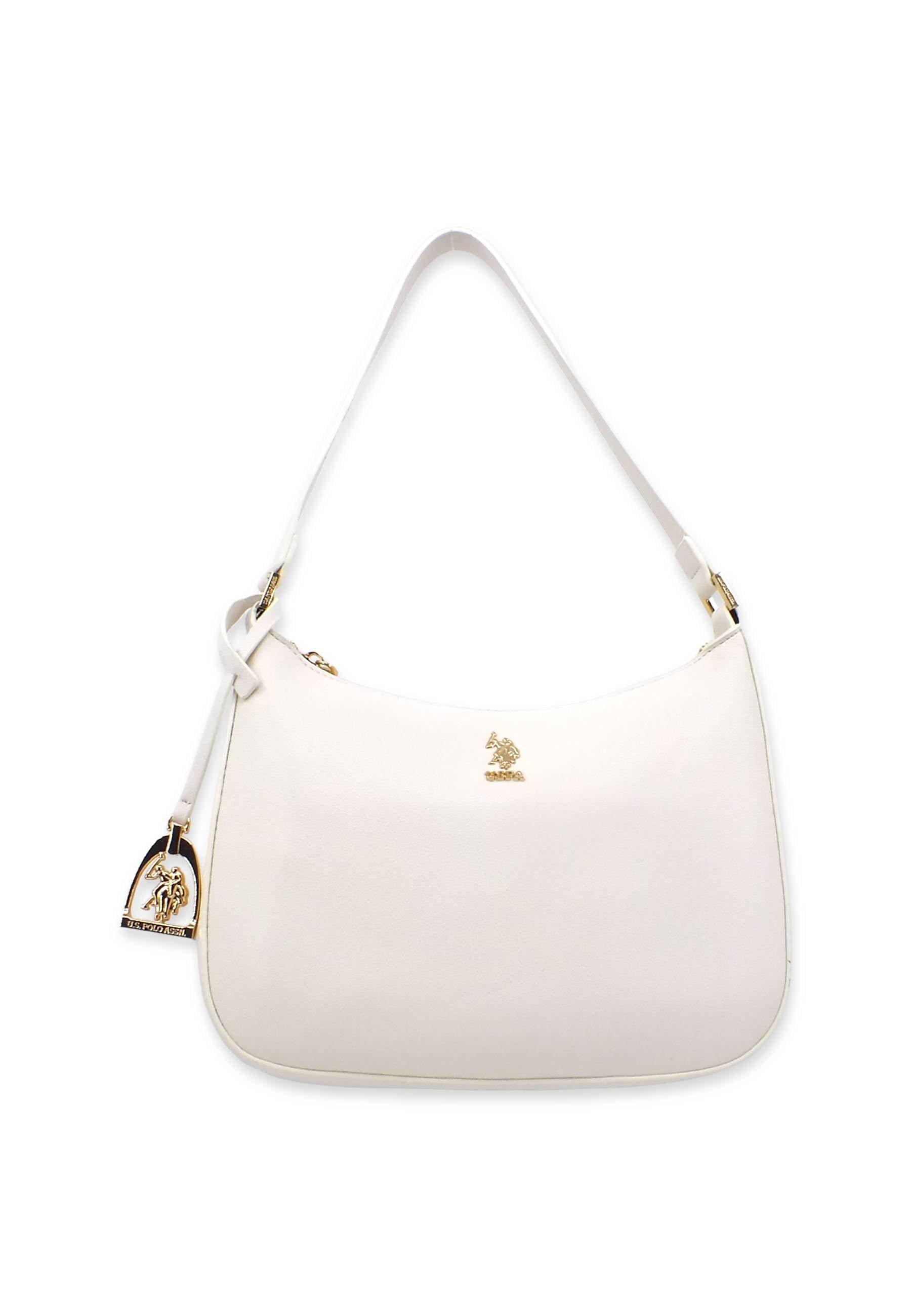 U.S. POLO ASSN. New Jones Borsa Hobo Off White BIUJE5568WVP802 - Sandrini Calzature e Abbigliamento
