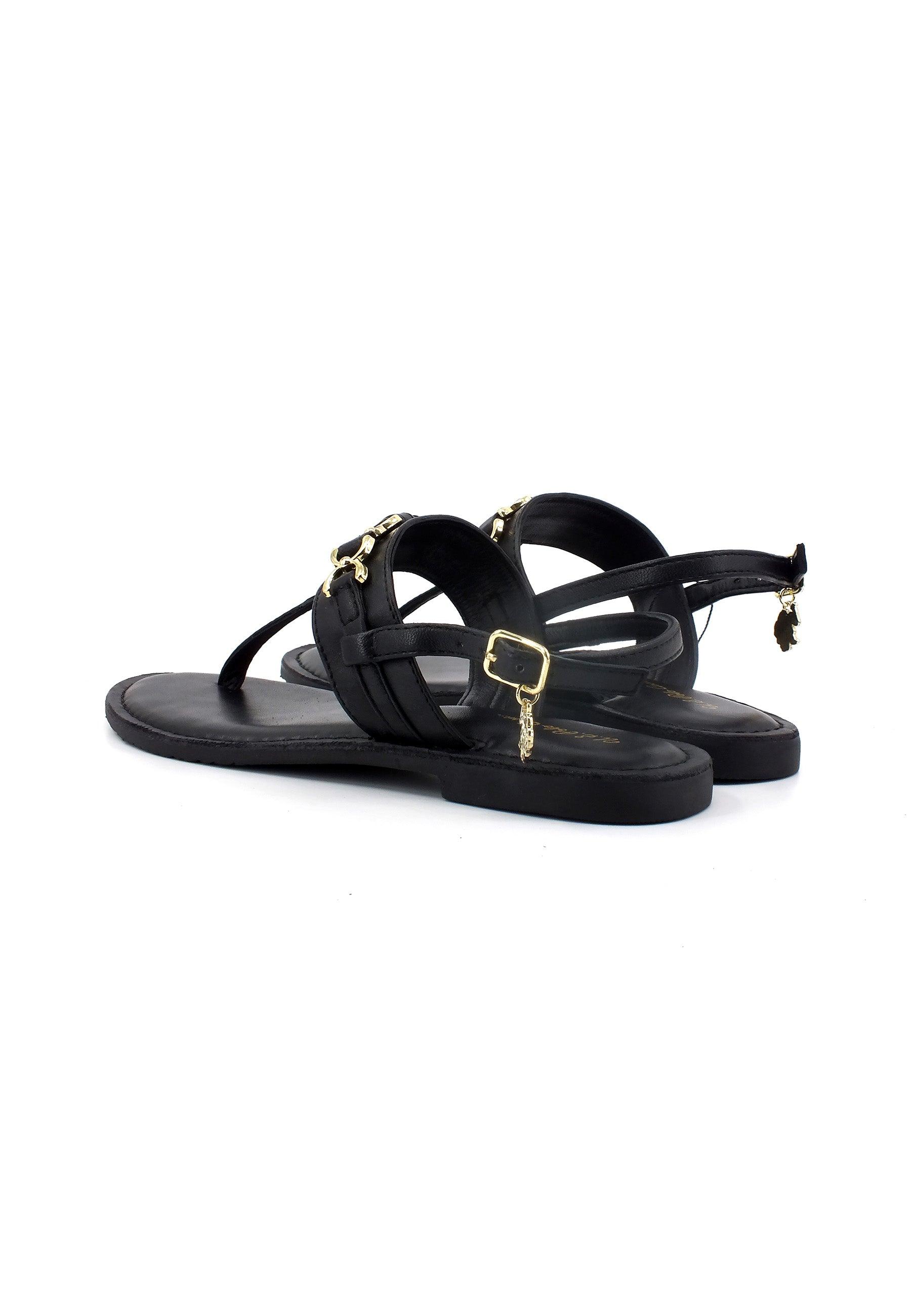 U.S. POLO ASSN. Sandalo Infradito Donna Black LINDA002 - Sandrini Calzature e Abbigliamento