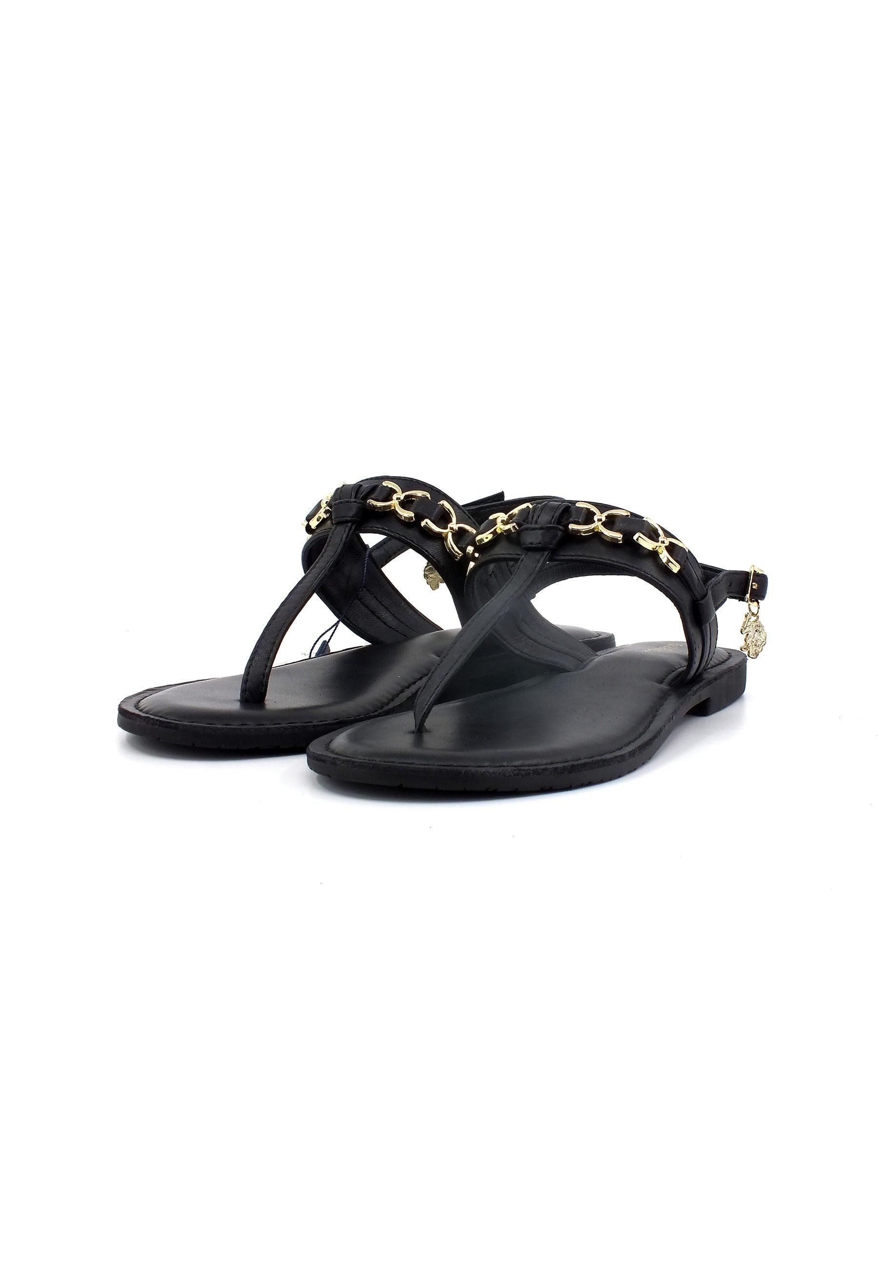 U.S. POLO ASSN. Sandalo Infradito Donna Black LINDA002 - Sandrini Calzature e Abbigliamento