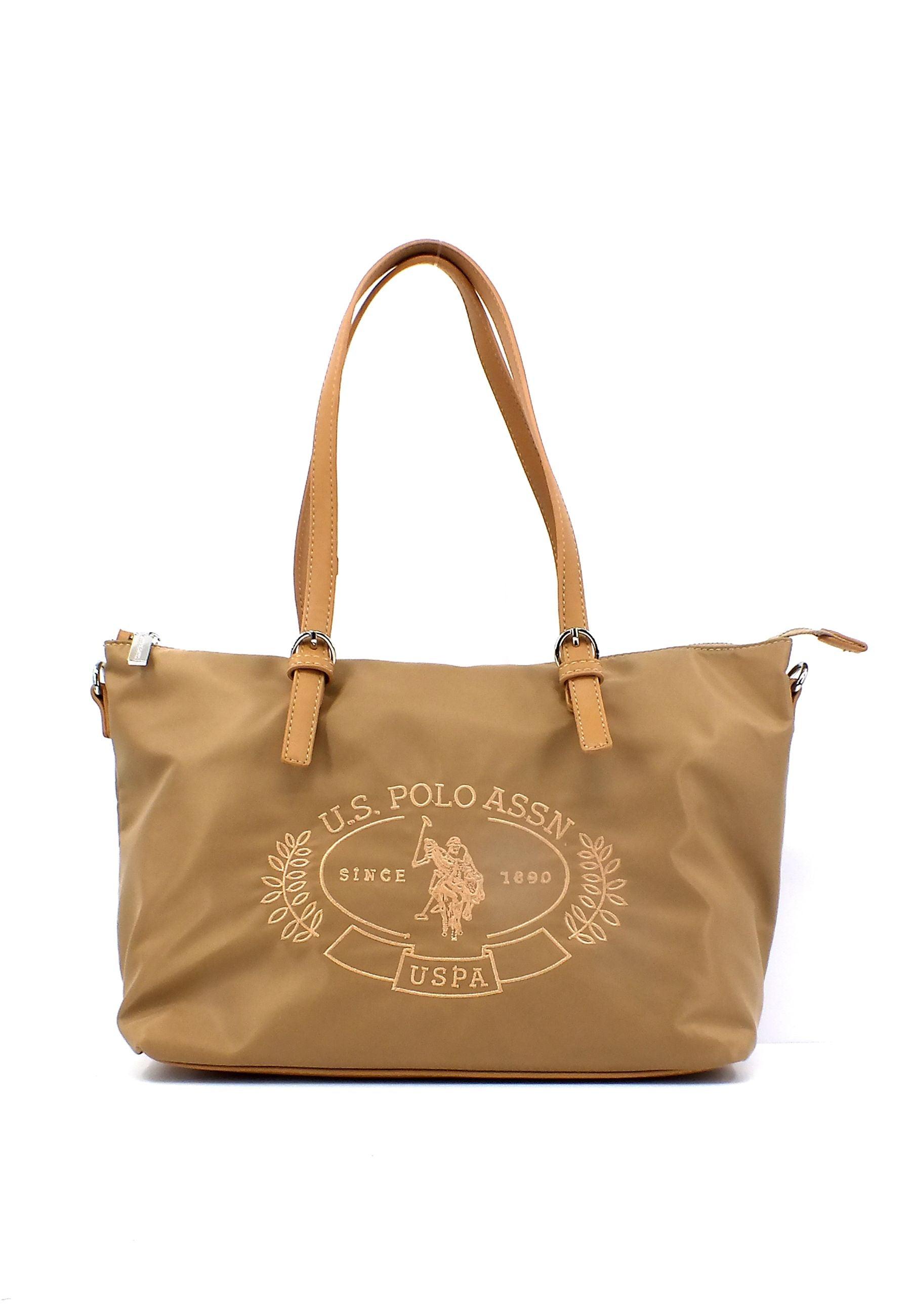 U.S. POLO ASSN. Springfield Borsa Beige BEUPA5087WIP502 - Sandrini Calzature e Abbigliamento