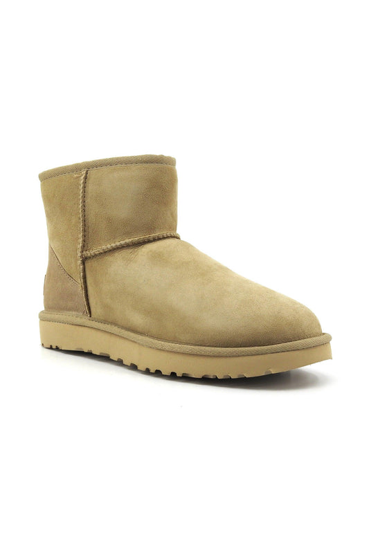 UGG Classic Mini Stivaletto Pelo Donna Mustard Seed W1016222 - Sandrini Calzature e Abbigliamento