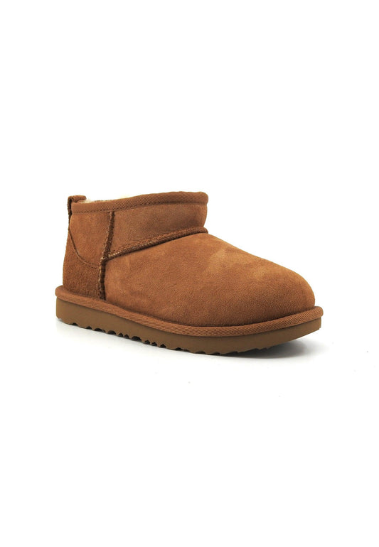 UGG Classic Ultra Mini Stivaletto Pelo Bimbo Chestnut T1130750T - Sandrini Calzature e Abbigliamento