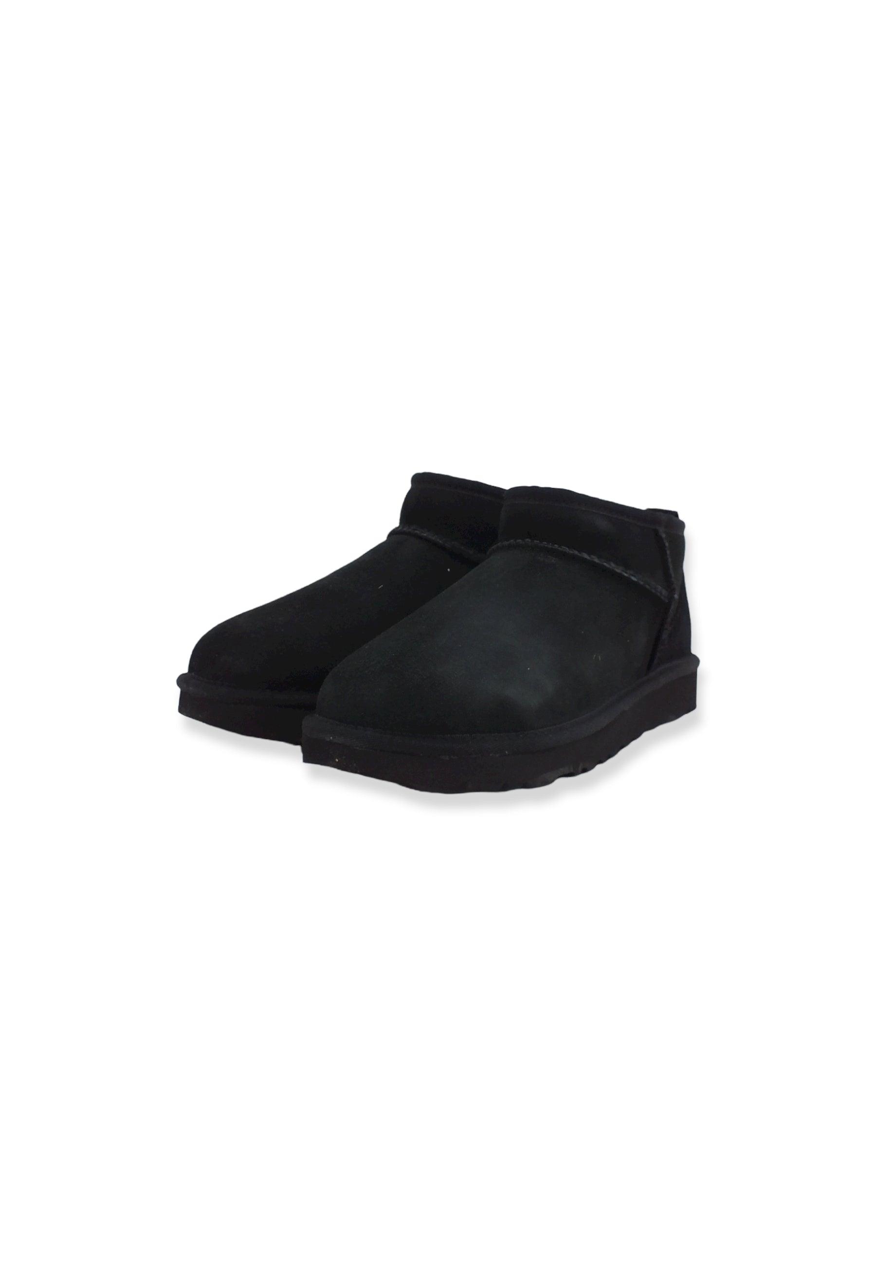 UGG Classic Ultra Mini Stivaletto Pelo Donna Black W1116109 - Sandrini Calzature e Abbigliamento