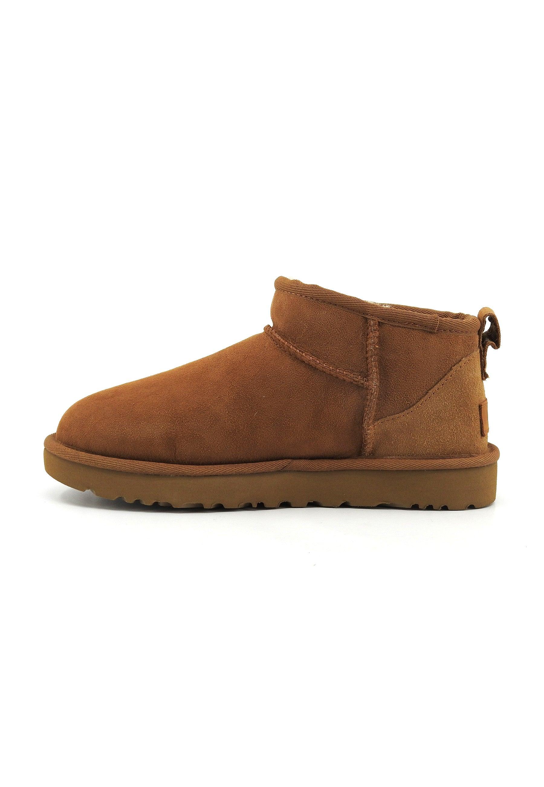 UGG Classic Ultra Mini Stivaletto Pelo Donna Chestnut W1116109 - Sandrini Calzature e Abbigliamento