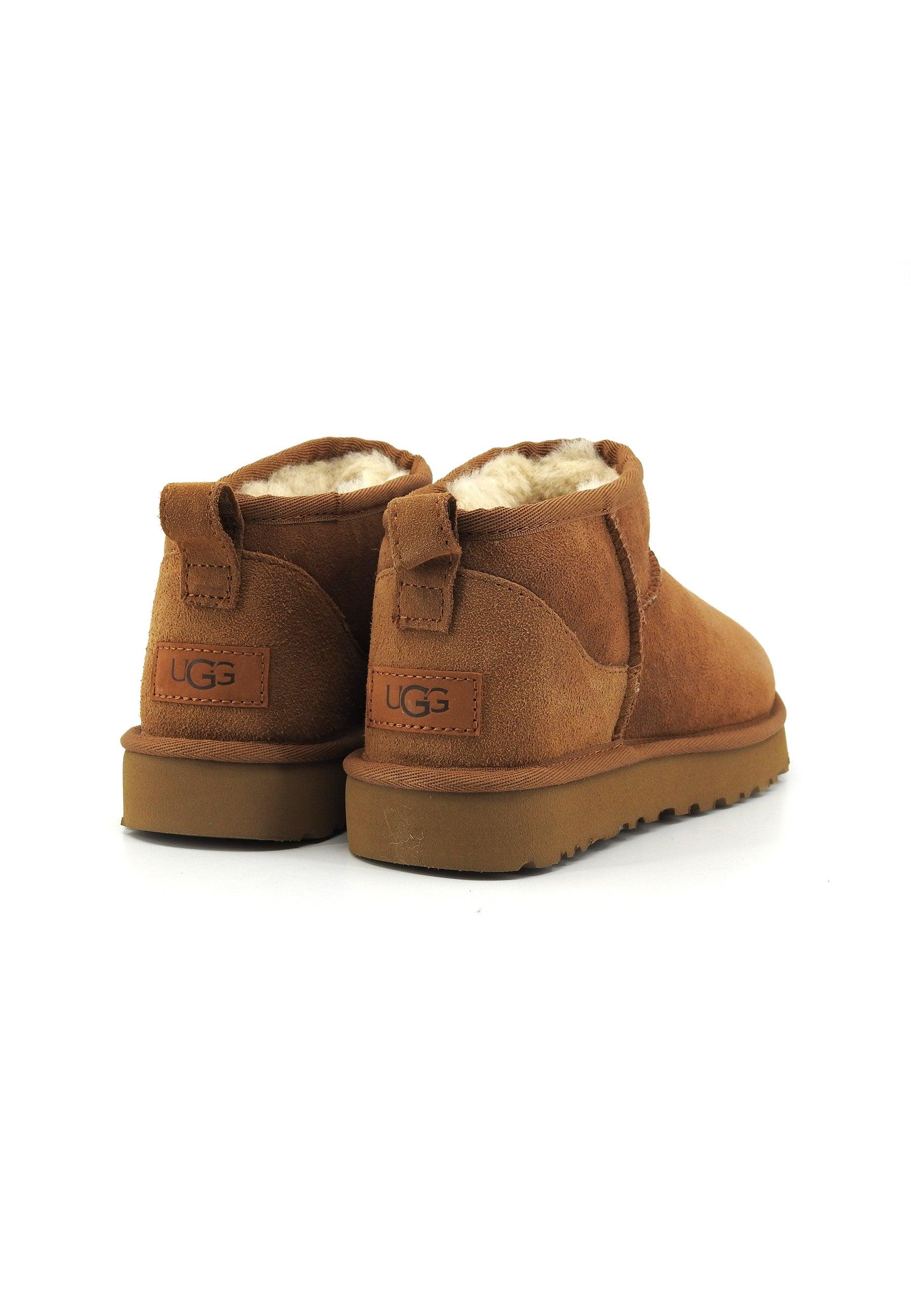 UGG Classic Ultra Mini Stivaletto Pelo Donna Chestnut W1116109 - Sandrini Calzature e Abbigliamento