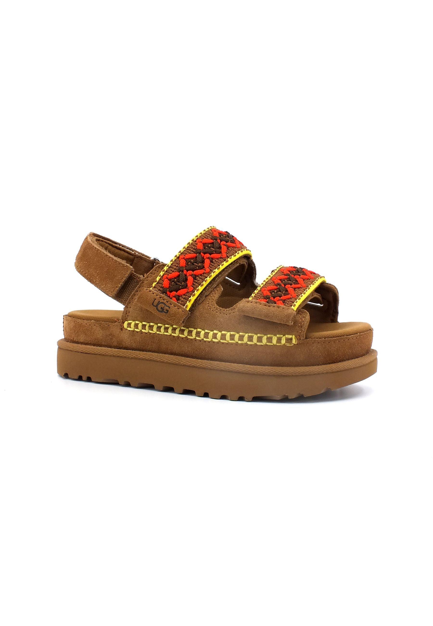 UGG Goldenstar Heritage Braid Sandalo Donna Chestnut W1139892 - Sandrini Calzature e Abbigliamento