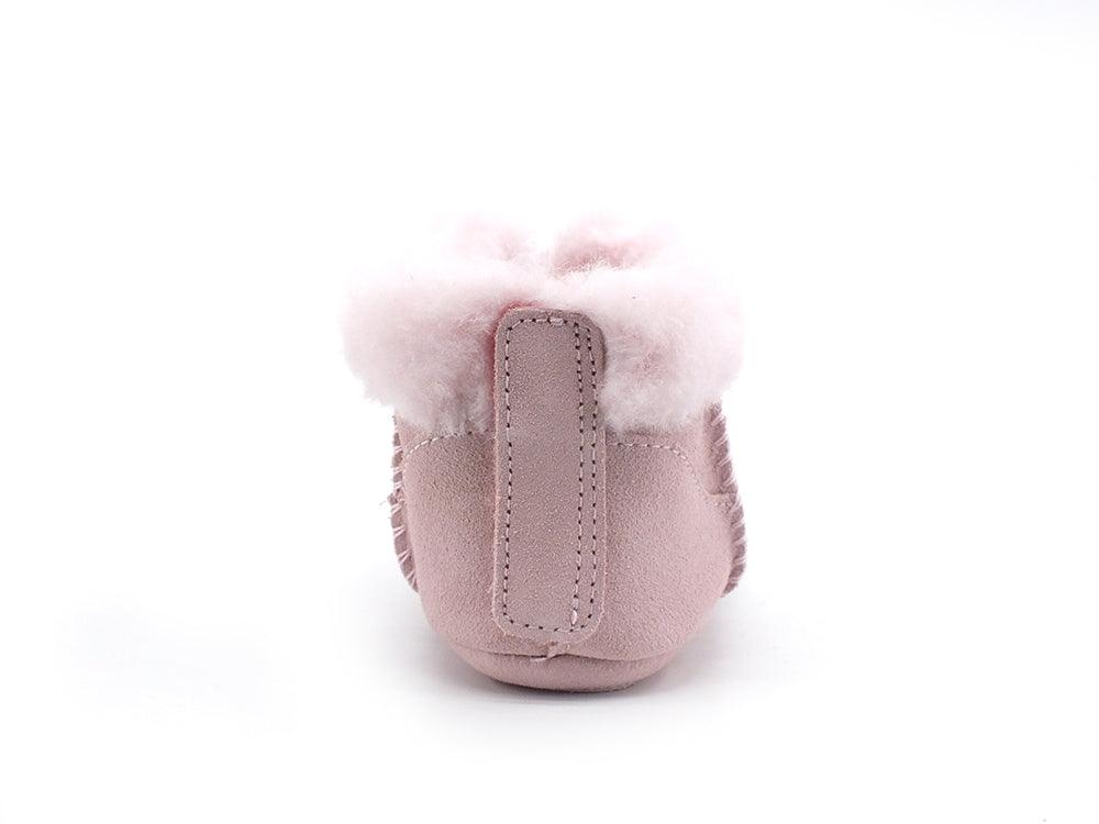 UGG I Gojee Stivaletto Kids Pelo Seashell Pink Suede 1121048I - Sandrini Calzature e Abbigliamento