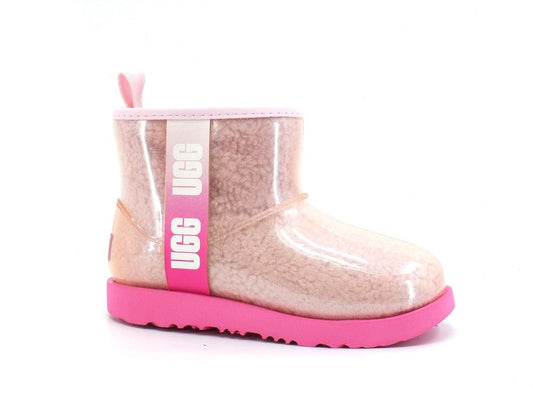 UGG Kid's Classic Clear Mini II Stivaletto Pelo Pink Combo K1121007K - Sandrini Calzature e Abbigliamento