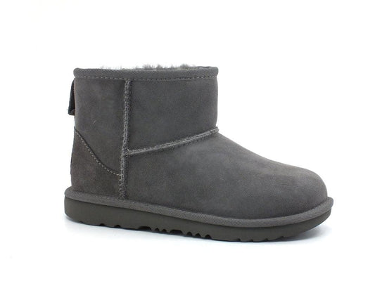 UGG Kid's Classsic Mini II Stivaletto Pelo Bambina Grey K1017715K - Sandrini Calzature e Abbigliamento