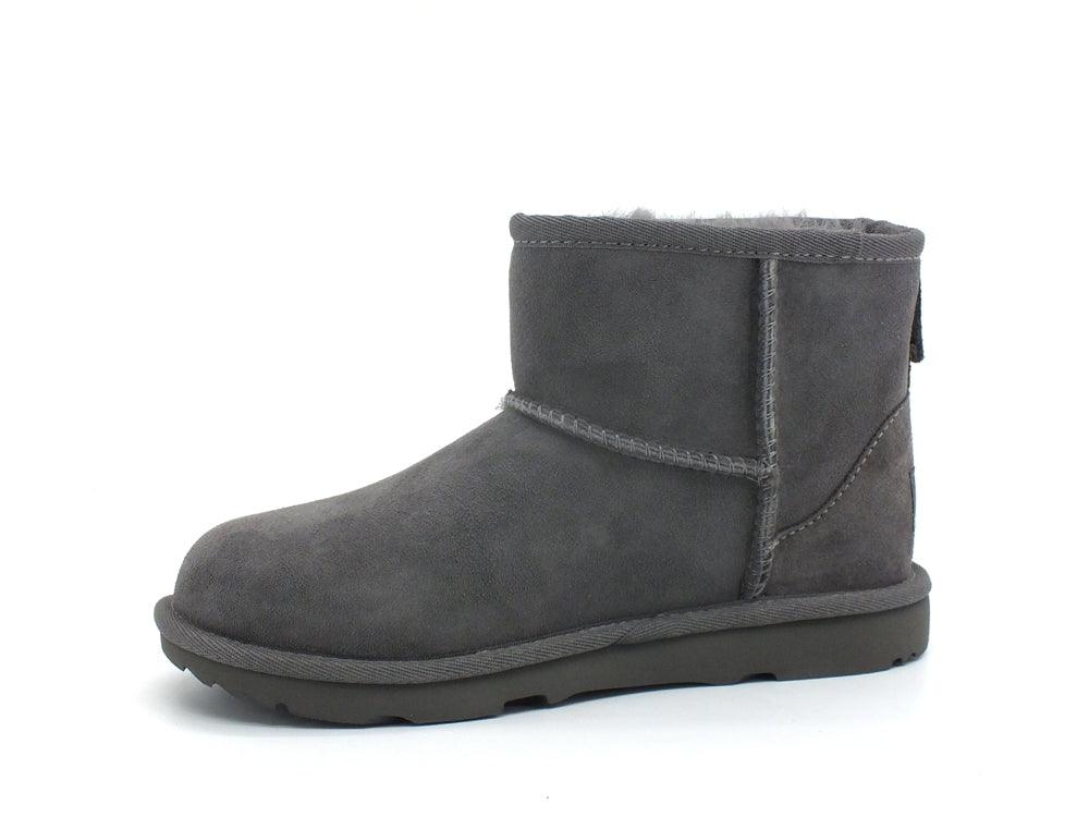UGG Kid's Classsic Mini II Stivaletto Pelo Bambina Grey K1017715K - Sandrini Calzature e Abbigliamento