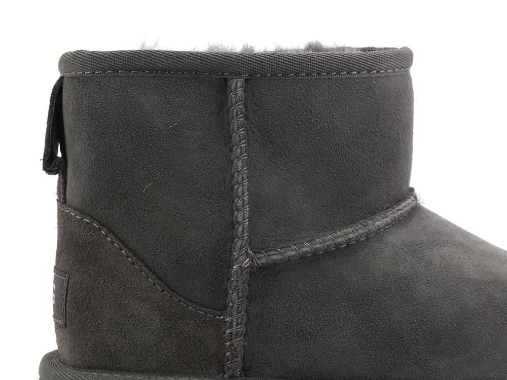 UGG Kid's Classsic Mini II Stivaletto Pelo Bambina Grey K1017715K - Sandrini Calzature e Abbigliamento