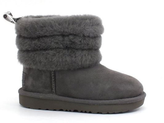 UGG T Fluff Mini Quilted Stivaletto Charcoal T1103612T - Sandrini Calzature e Abbigliamento