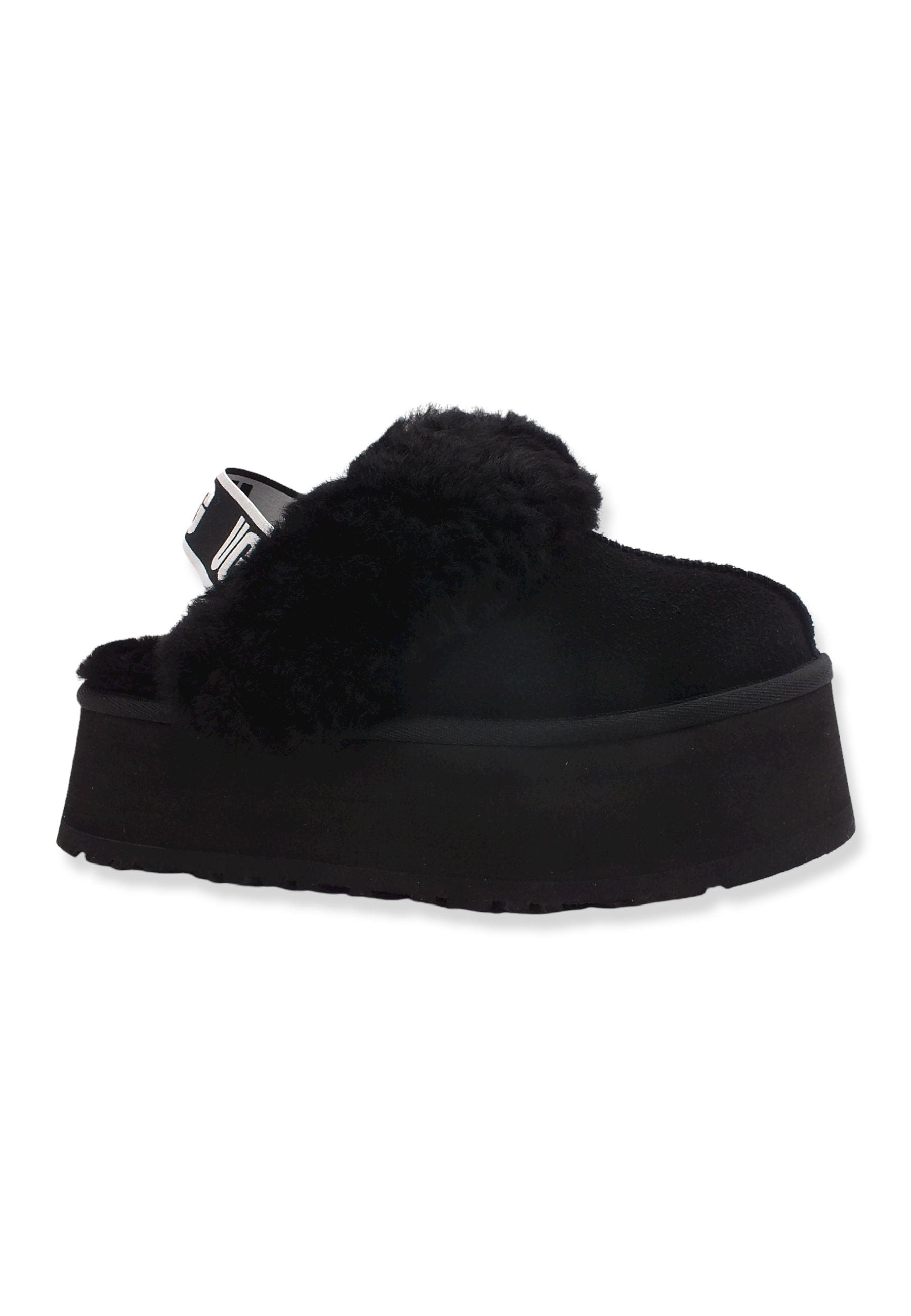 UGG W Funkette Ciabatta Pelo Donna Black W1113474 - Sandrini Calzature e Abbigliamento