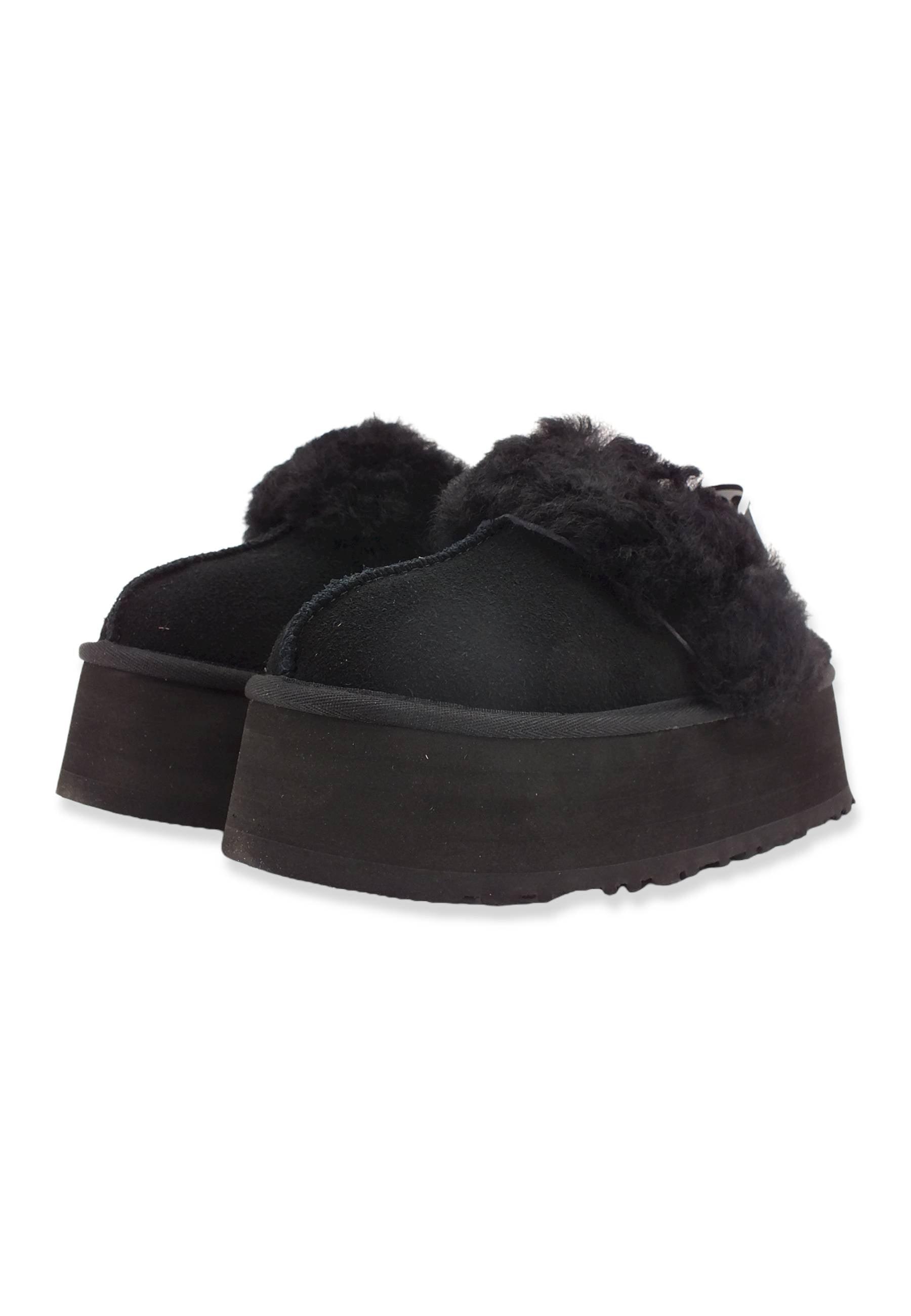 UGG W Funkette Ciabatta Pelo Donna Black W1113474 - Sandrini Calzature e Abbigliamento