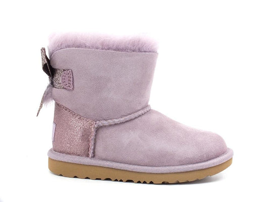 UGG W Mini Bailey Bow Glitz Kids Stivaletto Pelo Fiocco Shadow T1123617T - Sandrini Calzature e Abbigliamento