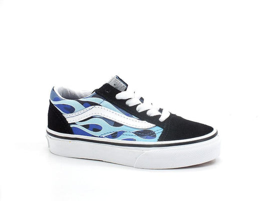 VANS Old Skool Camo Flame Sneaker Blue Ice Camo VN0A7Q5FABW - Sandrini Calzature e Abbigliamento