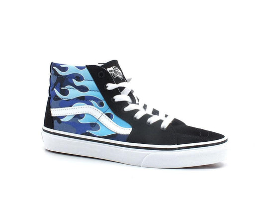 VANS Sk8-Hi Camo Flame Sneaker Blue Ice Camo VN0A4UI2ABW1 - Sandrini Calzature e Abbigliamento