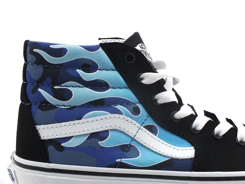 VANS Sk8-Hi Camo Flame Sneaker Blue Ice Camo VN0A4UI2ABW1 - Sandrini Calzature e Abbigliamento