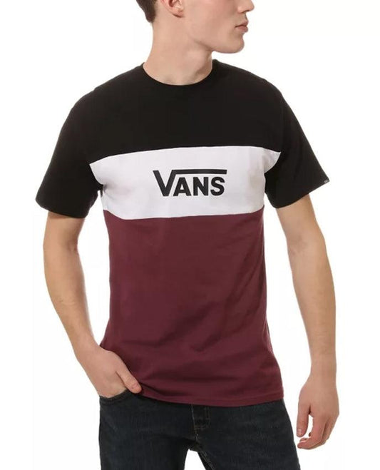 VANS T-Shirt Logo Retro Prune Black VN0A45B7TQR1 - Sandrini Calzature e Abbigliamento