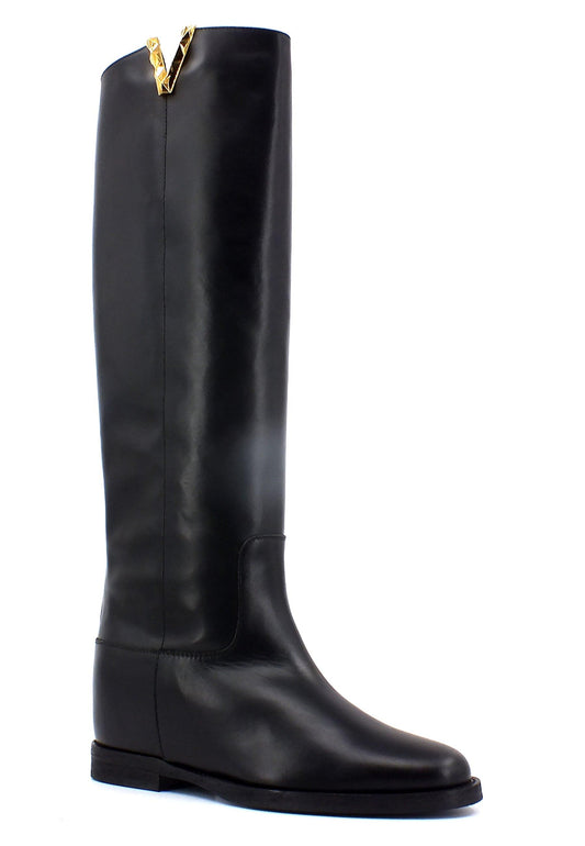 VIA ROMA 15 Santa Monica Stivale Donna Nero 4055 - Sandrini Calzature e Abbigliamento