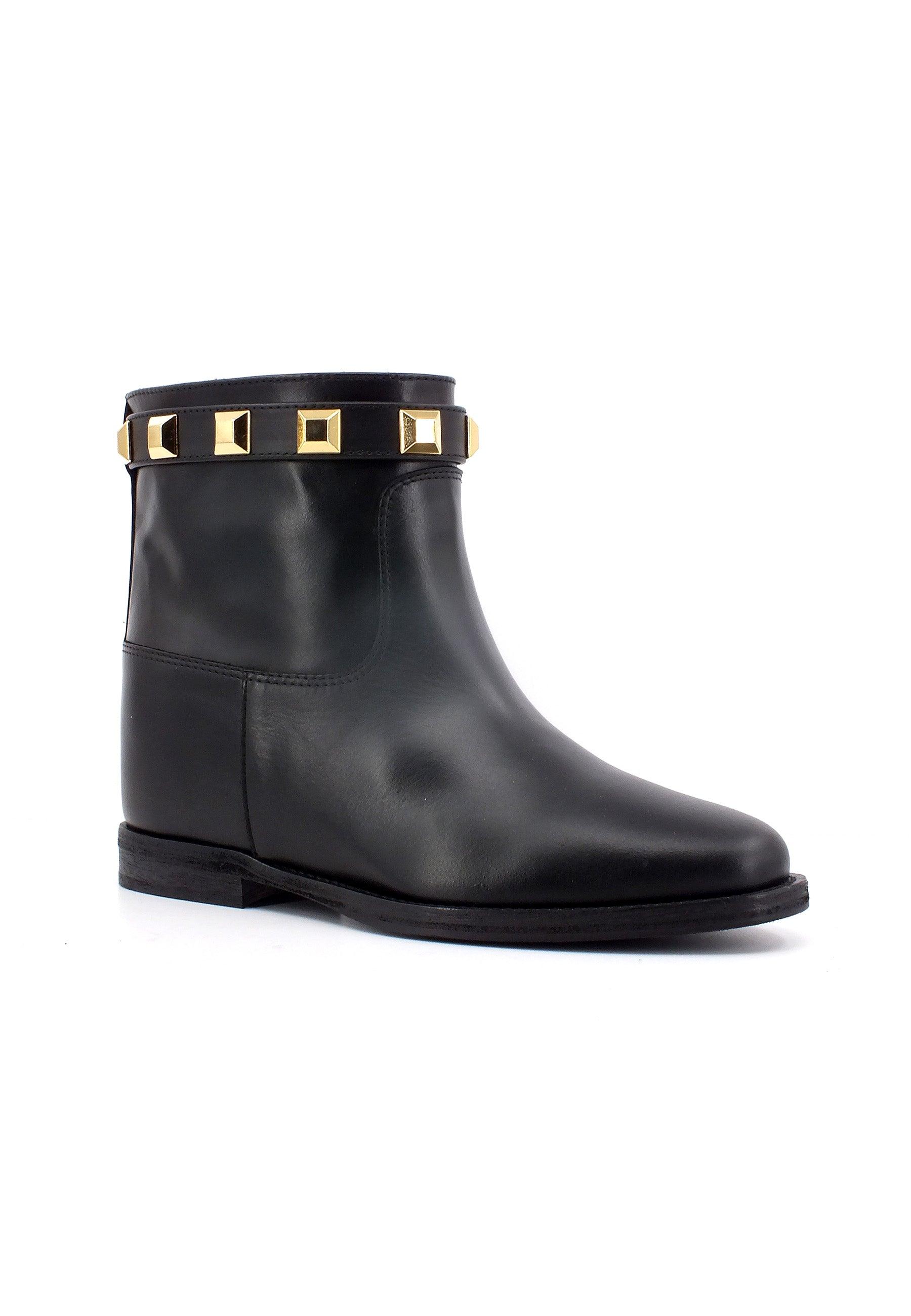 VIA ROMA 15 Santa Monica Stivaletto Donna Nero 4002 - Sandrini Calzature e Abbigliamento