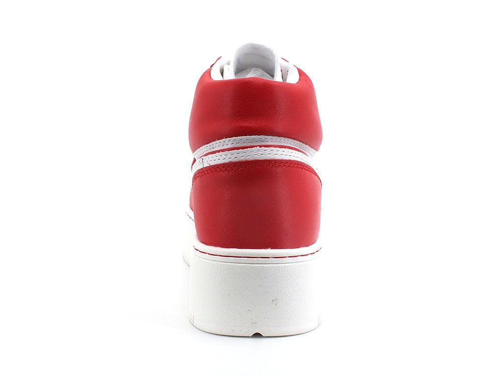WINDSOR SMITH Sneaker Platform Hi White Red THRIVE - Sandrini Calzature e Abbigliamento