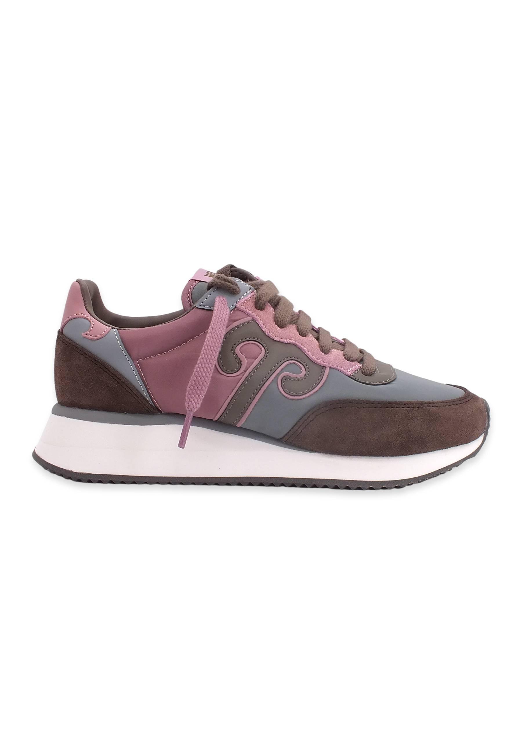 WUSHU Master Sneaker Donna Brown Grey Antique Rose M302 - Sandrini Calzature e Abbigliamento