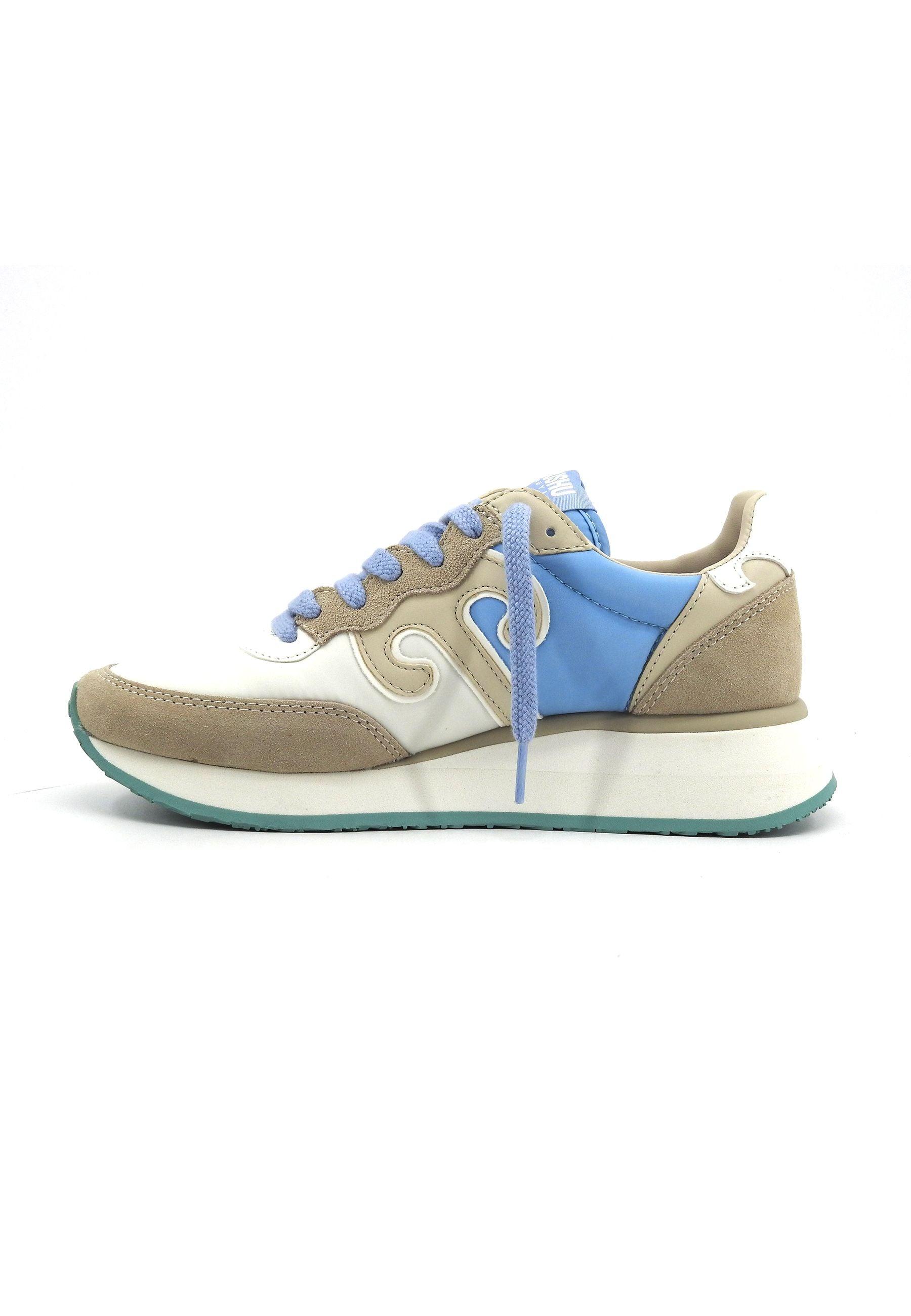 WUSHU Master Sneaker Donna Grey Beige Azzurro M459 - Sandrini Calzature e Abbigliamento