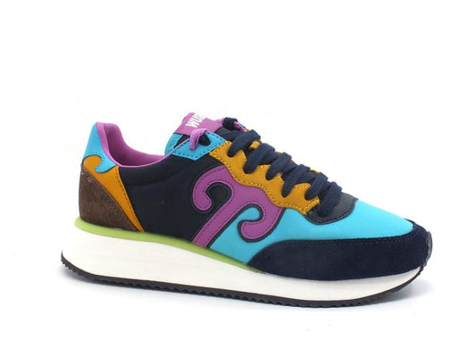 WUSHU Master Sneaker Running Suede Blue Multi M223 - Sandrini Calzature e Abbigliamento