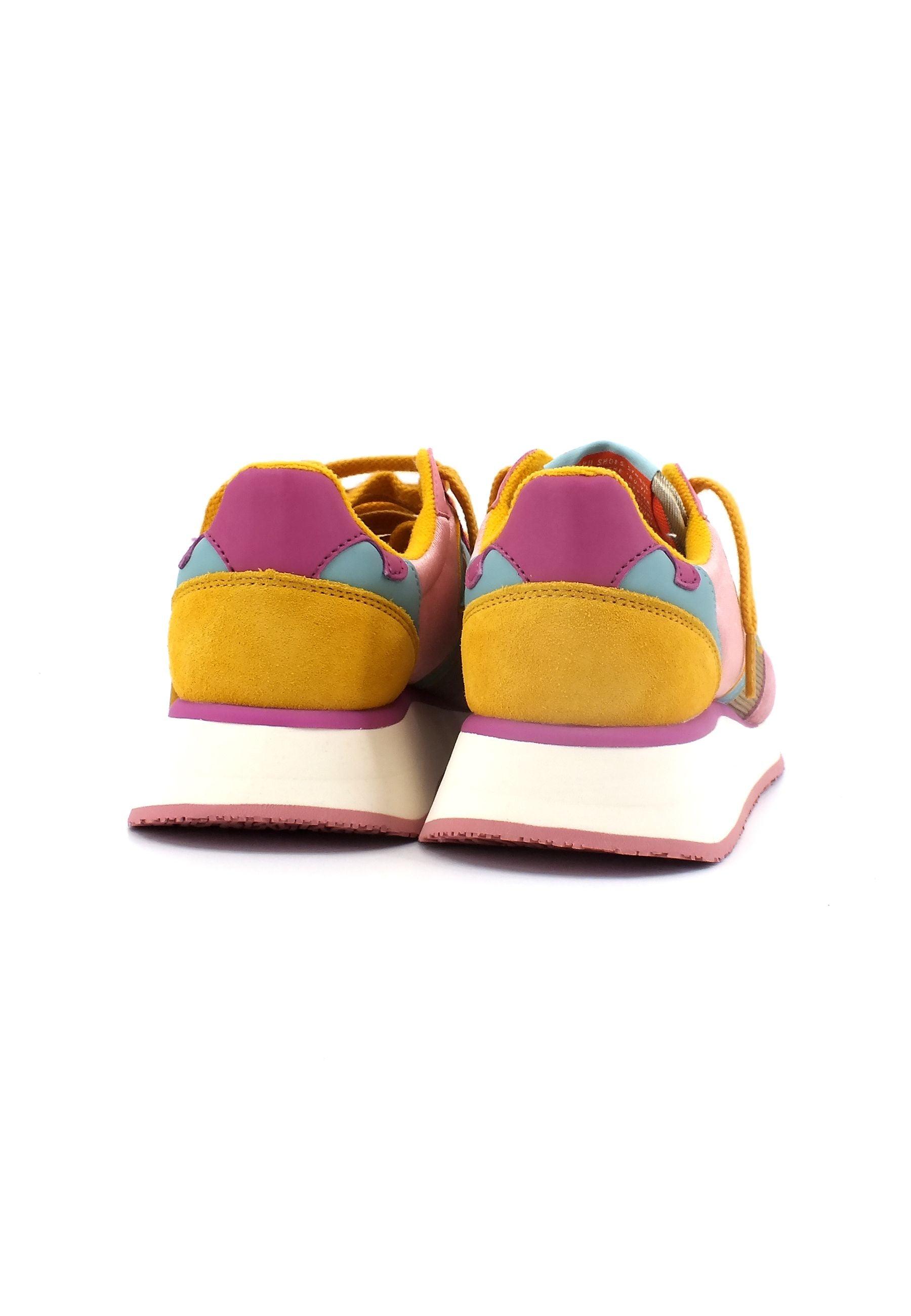 WUSHU Master Sport Sneaker Donna Pink Senape Azure MS219 - Sandrini Calzature e Abbigliamento