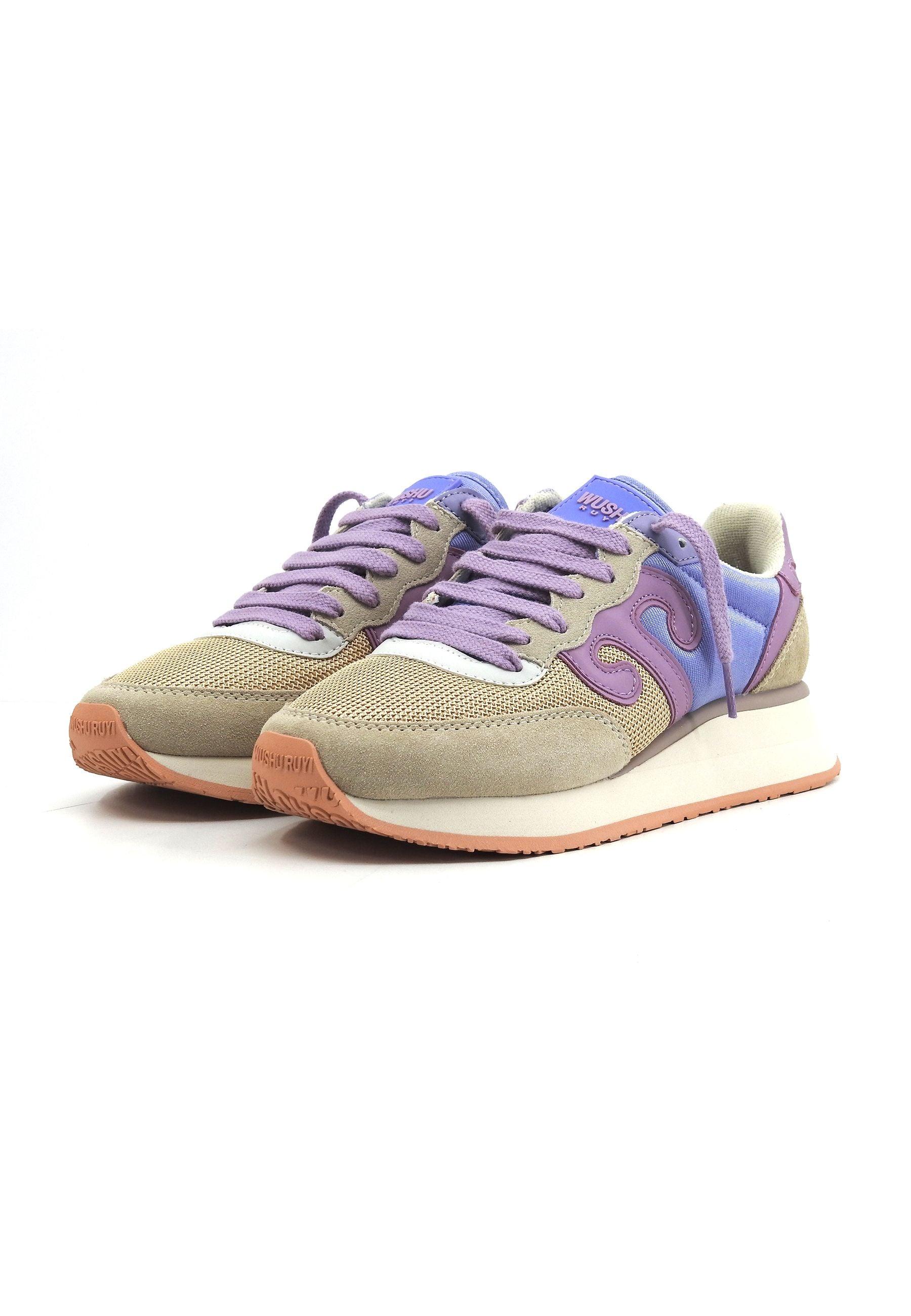 WUSHU Master Sport Sneaker Donna Viola Beige Bronze MS315 - Sandrini Calzature e Abbigliamento