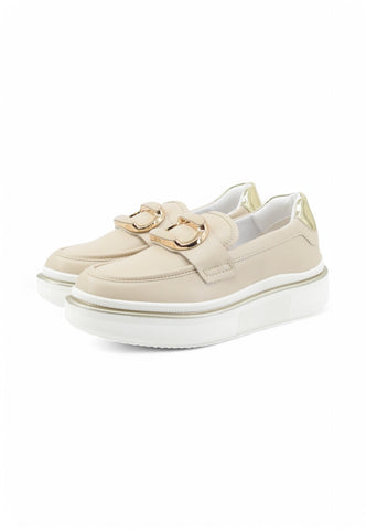 CAFENOIR Mocassini Donna Beige C1DS1012-PE25-M008