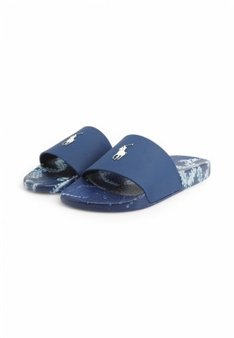 POLO RALPH LAUREN Ciabatte Blu Bianco Fantasia 809961002002-PE25