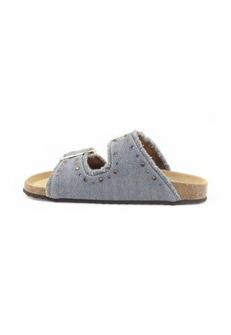 GEOX Ciabatte Donna Blu Denim Strass D55Y3S11-PE25-C4005