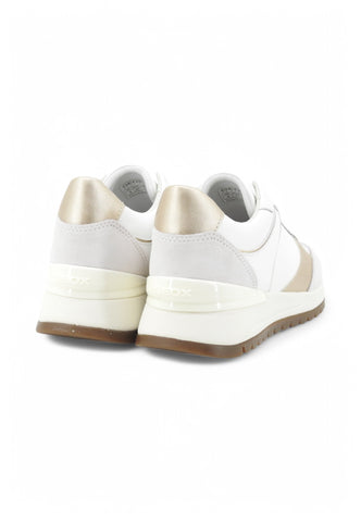 GEOX Sneakers Donna Bianco Grigio Oro D5500A8522-PE25-C1327