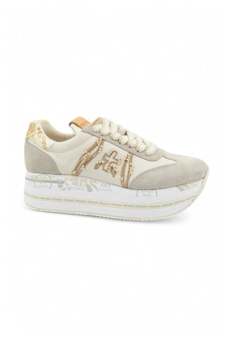 PREMIATA Sneakers Donna Beige Animalier BETH-PE25-VAR 7375