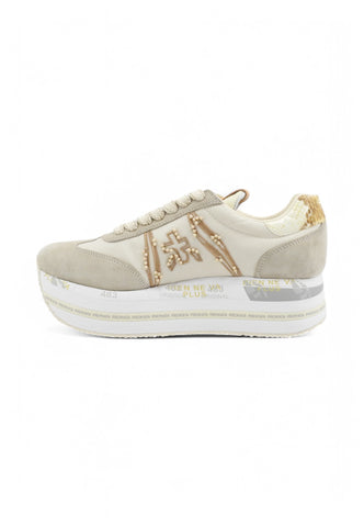 PREMIATA Sneakers Donna Beige Animalier BETH-PE25-VAR 7375