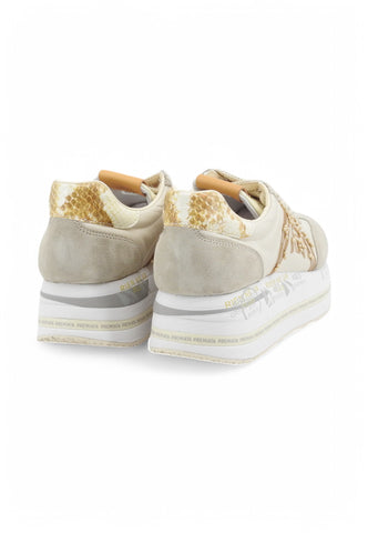PREMIATA Sneakers Donna Beige Animalier BETH-PE25-VAR 7375