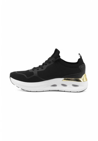 GUESS Sneakers Donna Nero Oro FLJSOLFAB12-PE25-BLACK