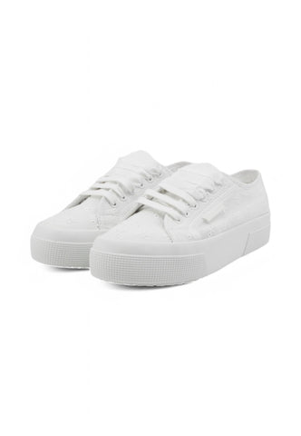 SUPERGA Sneakers Donna Bianco Ricamo S2148KW-PE25-A0A