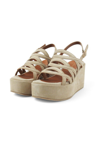 CAFE NOIR Sandali Zeppe Donna Beige C1HM6061-PE25-M006
