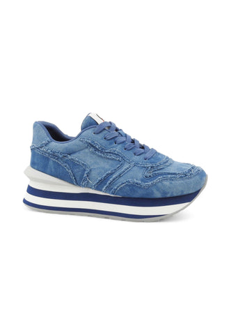 CAFE NOIR Sneakers Donna Blu Denim Bianco C1DL9000-PE25-B017