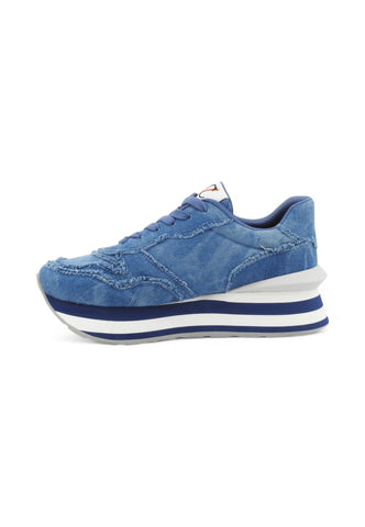 CAFE NOIR Sneakers Donna Blu Denim Bianco C1DL9000-PE25-B017