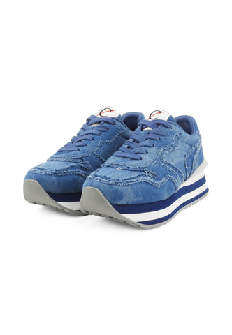CAFE NOIR Sneakers Donna Blu Denim Bianco C1DL9000-PE25-B017