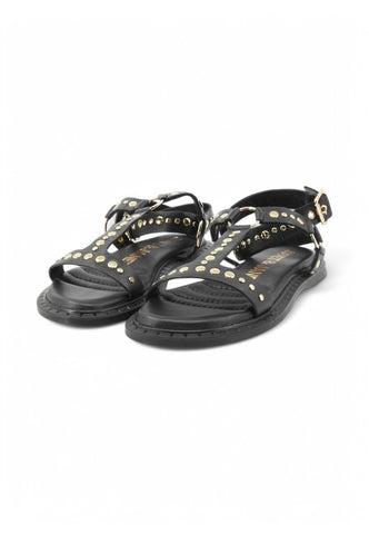 JANET Sandali Donna Nero Borchie J-143-PE25-J149