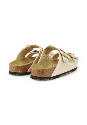 CUSTOM / BIRKENSTOCK Ciabatta Borchie Gioiello White Gold 1009921-PE25