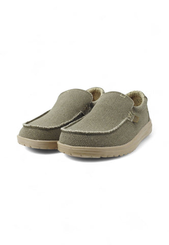 HEY DUDE Mocassini Sportivi Uomo Verde Beige HD.40124-PE25-3VE
