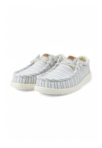 HEY DUDE Stringata Sportiva Uomo Bianco Azzurro HD.43094-PE25-9HP