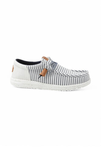 HEY DUDE Stringata Sportiva Uomo Bianco Blu HD.43126-PE25-4US